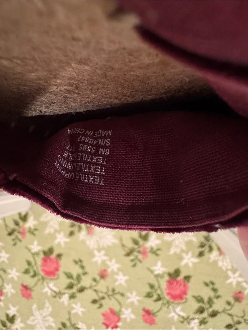 Tory Burch Velvet Embroidered Women's Espadrilles - Burgundy - Size 6